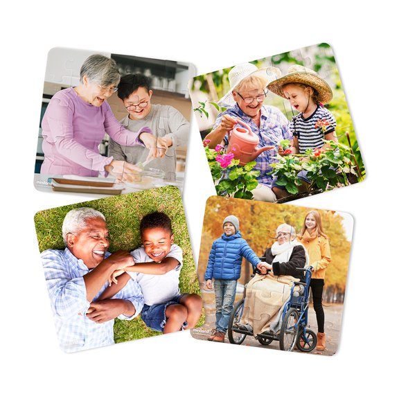 Miniland Grandparent Puzzles - Set Of 4