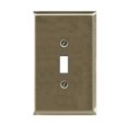 thumbnail image 1 of 1 Toggle Brushed Nickel Switch Plate, 1 of 1