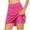 Hot Pink, variant on Uaswgudfs Women's High-Waisted A-Line Casual Shorts - 8-10" Inseam Stretchy Summer Shorts for Daily Wear & Lightweight Breezy Comfort Khaki L