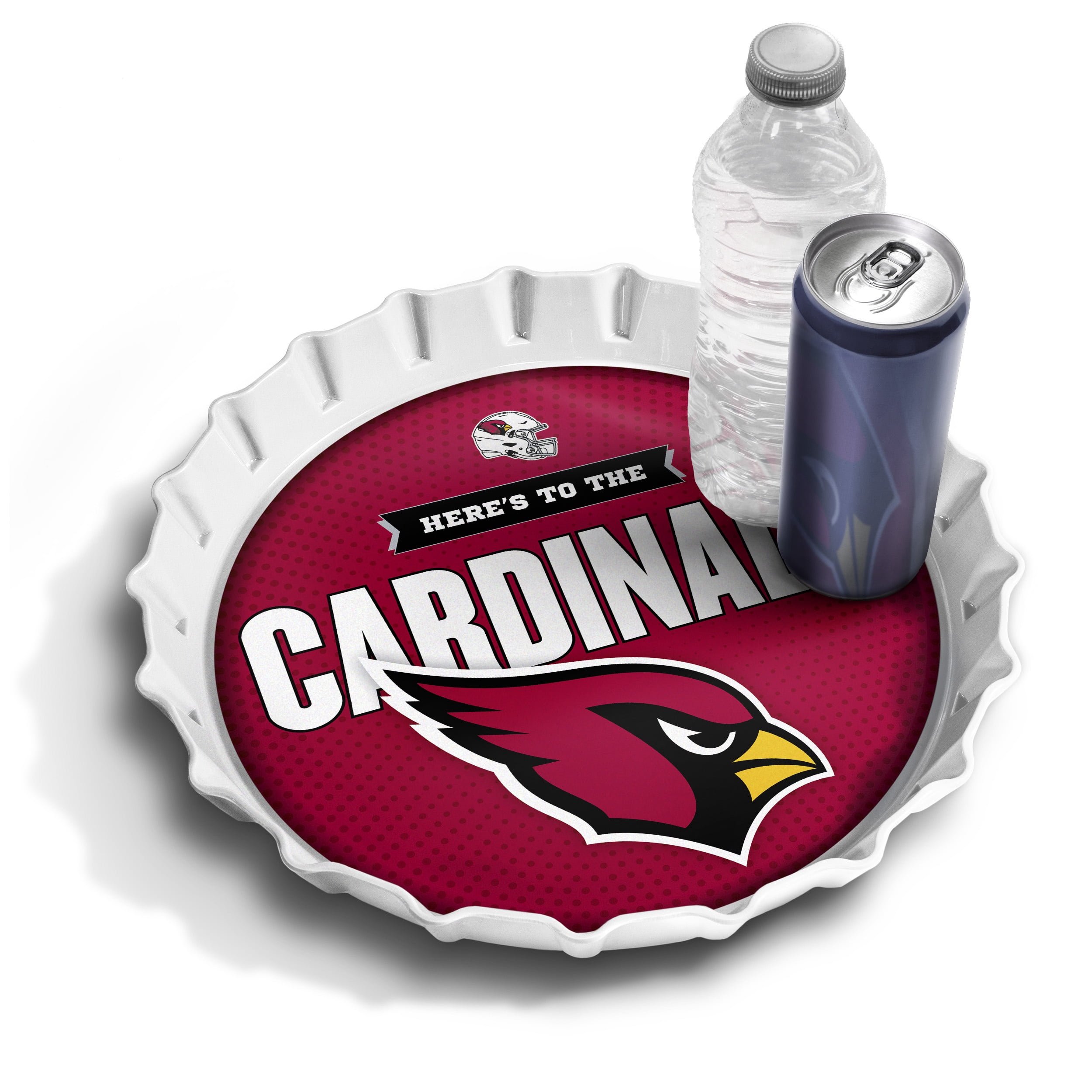 YouTheFan NFL Arizona Cardinals Bottle Cap Serving Tray