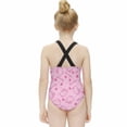 thumbnail image 2 of Hello Kitty Girls One Piece Swimsuits Hawaiian Summer Swimwear Beach Bathing Suit Outfits, 2 of 7