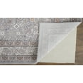 thumbnail image 4 of HomeRoots 513738 10 x 13 ft. Gray Orange & Ivory Floral Power Loom Stain Resistant Rectangle Area Rug, 4 of 5