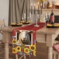 thumbnail image 2 of Table Runners 70 Inches Long Dress Scarves, Sheep Sunflower Farmhouse Coffee/Dining/Kitchen Table Decor, Holiday Table Runner, Country Red Farm Barn Spring Flowers 13x70 Inch, 2 of 9