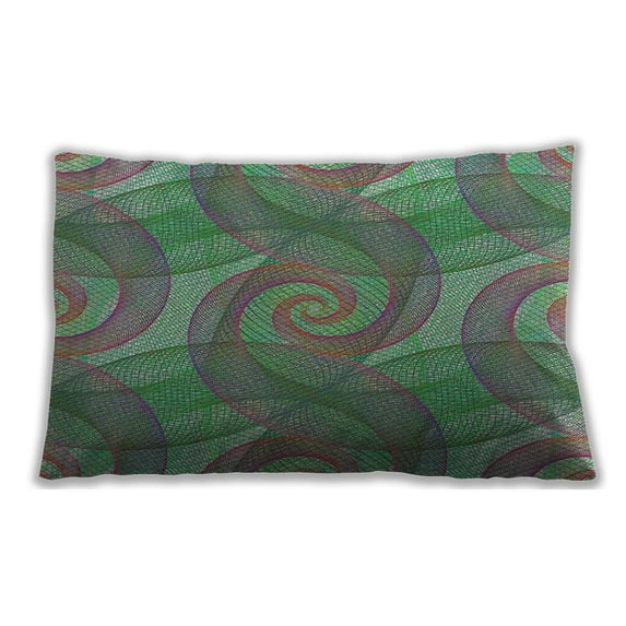 Ahgly Company Outdoor Rectangular Patterned Lumbar Throw Pillow, 13 inch by 19 inch