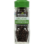 McCormick Gourmet Organic Whole Black Peppercorns, 1.87 oz Pepper & Peppercorns