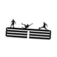 thumbnail image 4 of Colgador de medallas, soporte para medallas, resistente, utilitario, versátil, ahorra espacio, metal negro, almacenamiento de medallas para correr, 30 x 119 cm, 4 of 9
