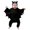 A-Black, variant on Halloween Outfit Long Sleeve Hooded Bat Baby Romper Shirt Baby Outfits Baby Boy Shirts 0-3 Months