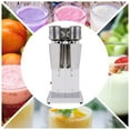 thumbnail image 3 of TOOL1SHOoo Milk Shaker 110V Machine Commercial Stainless Steel Milk Shaking Machine Double Head Drink Mixer Smoothie Milk, Silver, 3 of 15