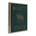 thumbnail image 4 of Stupell Industries Mighty Moose State Animals Painting Brown Floater Framed Canvas Art Print Wall Art, 25 x 25, 4 of 10