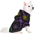 thumbnail image 2 of Bingfone Mardi Gra Geometric Dog Clothes Hoodie, Pet Winter Coat,Puppy Sweatshirts For Small Dogs Boy Girl,Suitable For All Breeds-Large, 2 of 8