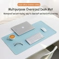 thumbnail image 4 of Large Size Office Desk Protector Mat PU Leather Waterproof Mouse Pad Desktop Keyboard Desk Pad Gaming Mousepad PC Accessories, 4 of 6