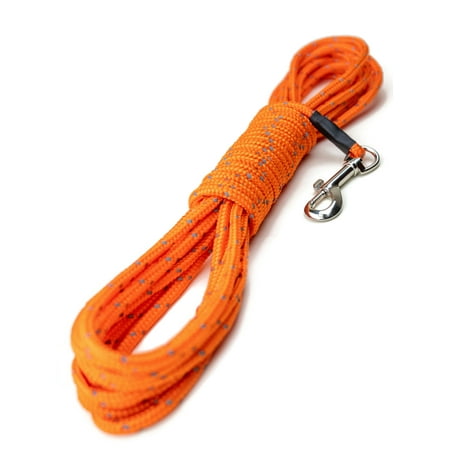 UPC: 0850007686246 | Mighty Paw Check Cord  Light Weight 30 Foot Dog Training Leash. Durable  Weather Resistant Climbers’ Rope with Reflective Stitching. Perfect for Training  Swimming  Hunting  Camping.