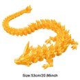 thumbnail image 3 of Juguete de dragón articulado para aliviar la ansiedad y el alivio del dragón impreso en 3D de 53 cm (oro 53 cm), 3 of 6