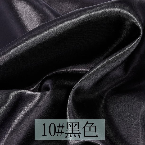 Nvzi Tela para costura y manualidades - Material negro para coser, 1 pieza de 0,97 m × 1,5 m, tela de rayón para suministros de costura, tela suave para manualidades, decoración, forro de ropa.
