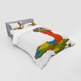 thumbnail image 3 of Ambesonne African Bedding Set 3 Pcs, Mother Map, Twin, Multicolor, 3 of 3