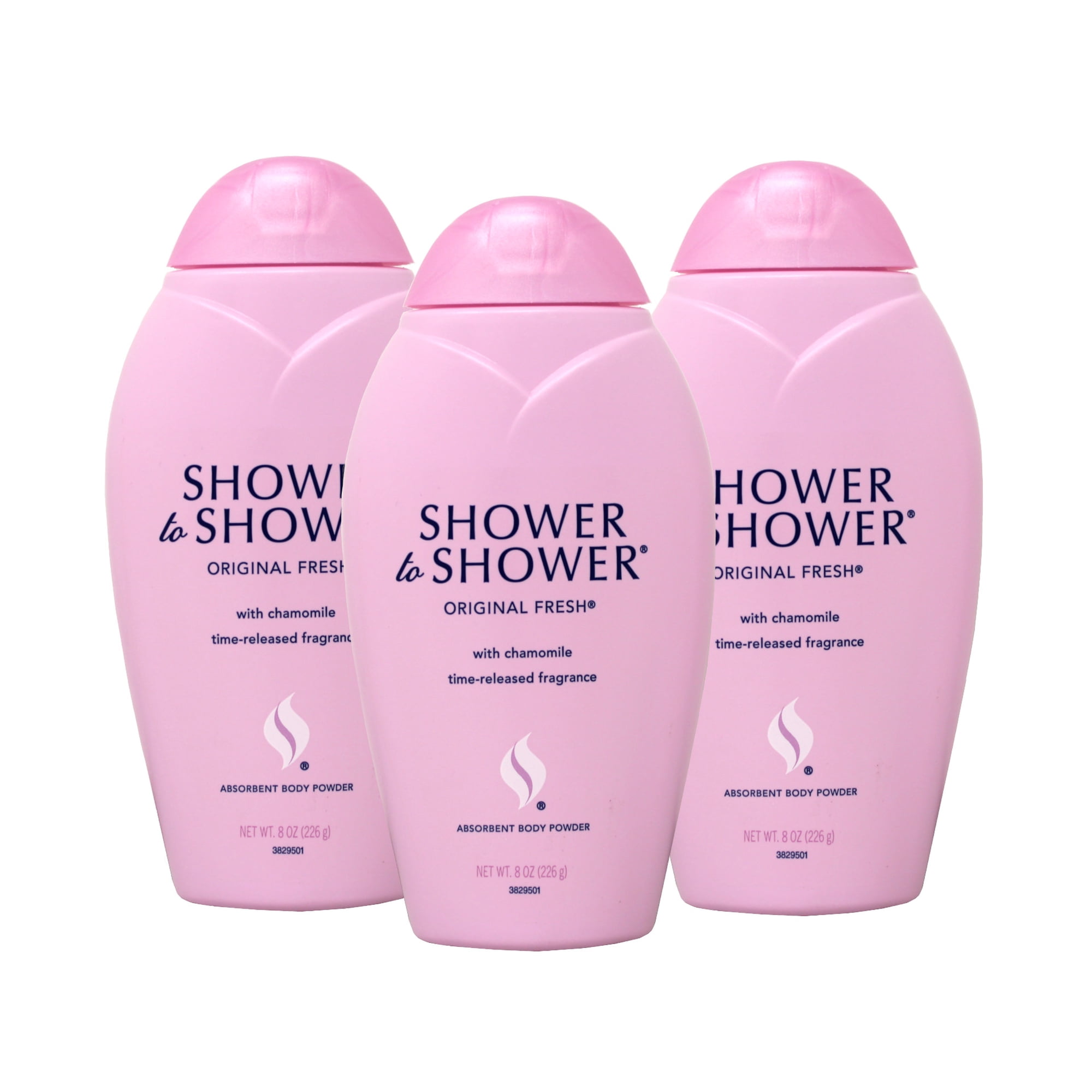 3 Pack - SHOWER TO SHOWER Body Powder Original Fresh 8 oz Each