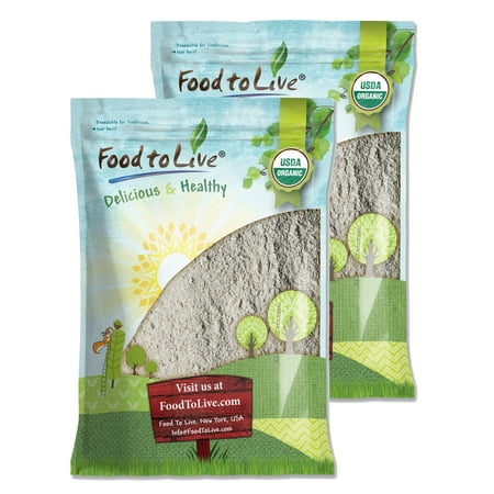 Organic Dark Rye Flour, 16 Pounds — Non-GMO, Kosher, Raw, Vegan — by Food to Live