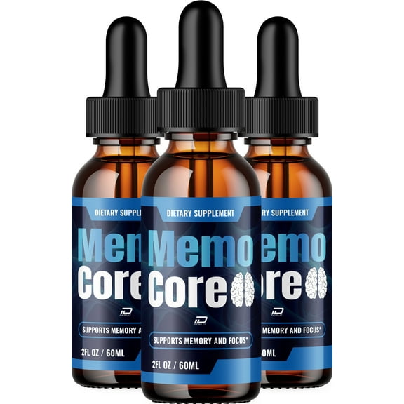 Memo Core – MemoCore Extra Strength All Natural Healthy Organic Support, 3 Pack, 3 Month Supply