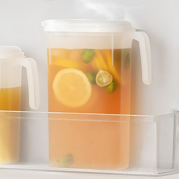 Clearance Tyidzon Fridge Door Water Jug with Handle Bpa Free Plastic Pitcher with Flip Top Lid for Making Teas and Juices Clea
