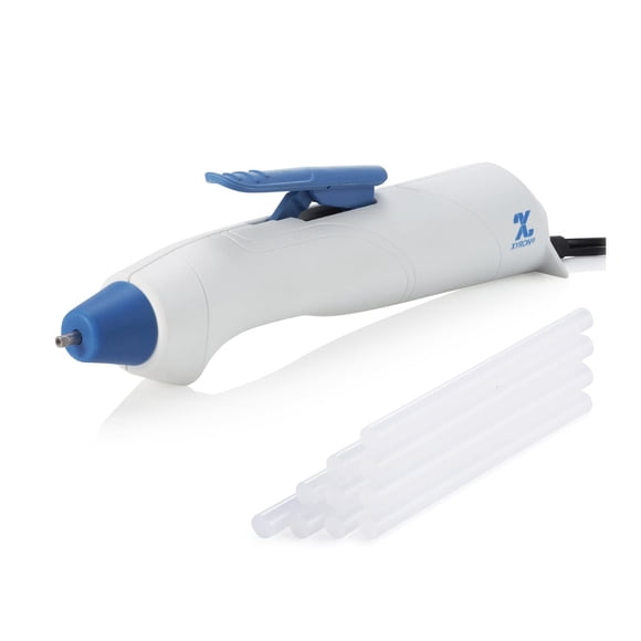Xyron Mini Hot Glue Gun Pen, for Craft & Crafting Projects, Lightweight, Ergonomic, Includes 10 Mini Size 4" Glue Sticks (627143)