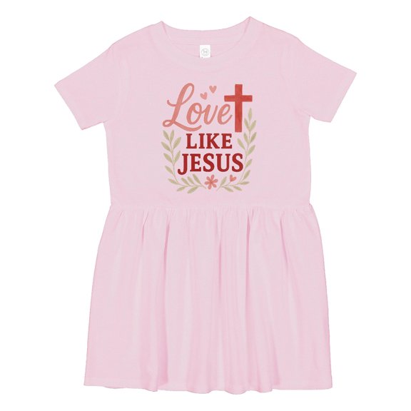 Inktastic Love Like Jesus Inspirational Christian Girls Toddler Dress