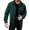 Green, variant on Men's Knitted Cardigan Jacket, Patchwork Collared Open Front Coat, Lightweight Casual Outerwear for Everyday Relaxed Style