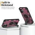 thumbnail image 3 of Allytechgroup Rugged Magnetic Case for Apple iPhone 16 Plus, Military-Grade Shockproof Phone Cover with Kickstand,Spinner Fidget Ring,Wireless Charging Support, Dual Layer PC+TPU Protection,Purple, 3 of 7