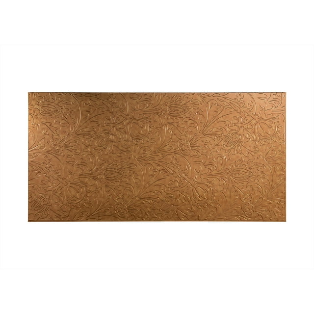 FASÄDE Easy Installation Nettle Antique Bronze Wall Panel (4' x 8' Panel)
