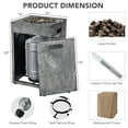 thumbnail image 4 of Costway 16'' Square Outdoor Propane Fire Pit w/Lava Rocks Waterproof Cover 30,000 BTU Gray, 4 of 10