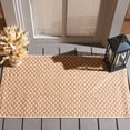 thumbnail image 2 of SAFAVIEH Courtyard Blair Checkered Indoor/Outdoor Area Rug, Natural/Cream, 2'7" x 5', 2 of 14