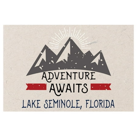 

Lake Seminole Florida Souvenir 2x3 Inch Fridge Magnet Adventure Awaits Design