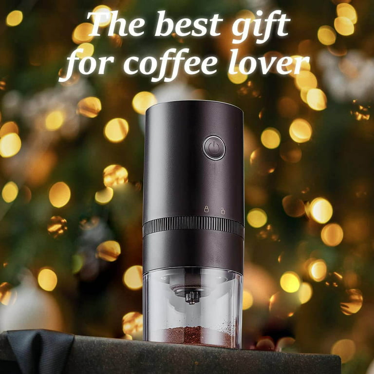 Small Burr Coffee Grinder Electric Portable Mini Automatic Conical Burr  Coffee Bean Grinder
