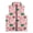 Black Tree Stars, variant on Polyester Warm Sleeveless Fleece Jacket for Casual Fall, Lightweight Sleeveless Jacket, Candy Cane Pine Cone Pattern