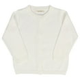 thumbnail image 1 of Suéter UMfun para bebé, niña y niño, otoño e invierno, cárdigan de color caramelo, cárdigan pequeño de color liso, suéter para niños, blanco, 12-18 meses, 1 of 2