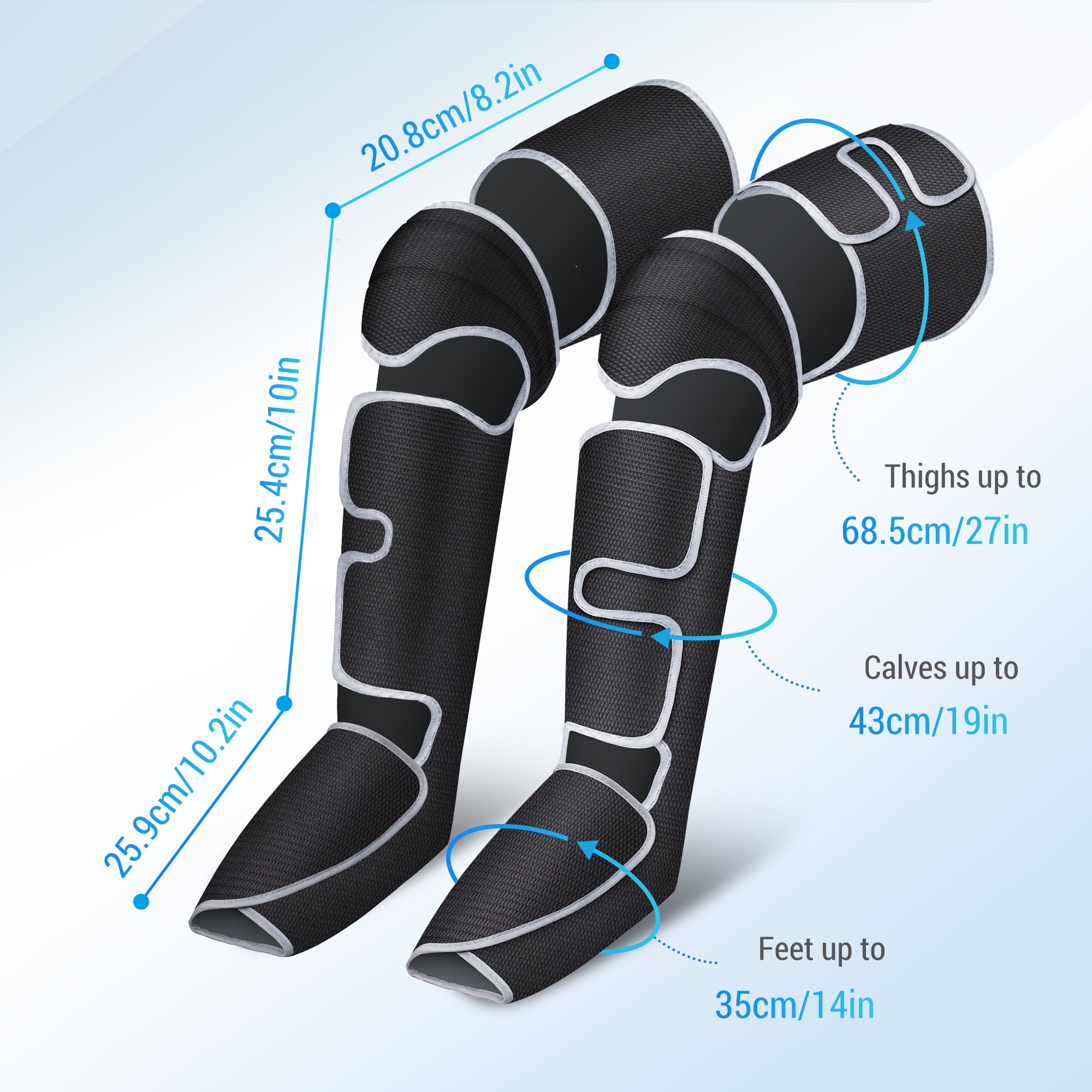 Comfier Foot Leg Massager with Heat, Air Compression Calf massager for Circulation Feet Warmers Relaxation