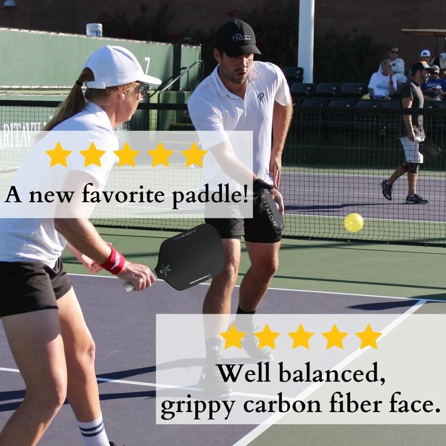 T700 Carbon Fiber Pickleball Paddle – USAPA Approved | 16mm Litmon Prism Pro