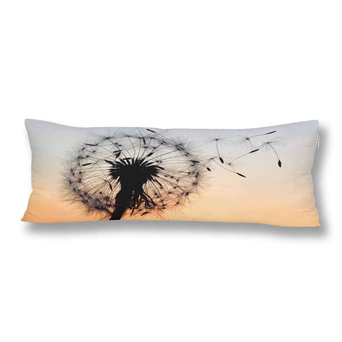 Gckg Dandelion Blowing Seeds In The Wind Body Pillow Covers
