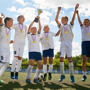 50 Pieces Plastic Gold Winners Medals For Children