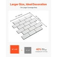 thumbnail image 5 of Peel and Stick Backsplash 10 Sheets 12x12x0.78 Inch Self Adhesive Wall Tiles Kitchen Bathroom Subway Tile 3D Backsplash, 5 of 6