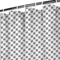 thumbnail image 3 of Gray White Checkered Pattern Shower Curtain 36"x72" ,Bathroom Decorative Shower Curtains Set with 12 Hooks,Modern Waterproof Washable Shower Curtain, 3 of 6