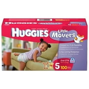 huggies little movers, size 5, 100 count (packaging may vary)