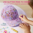 thumbnail image 3 of Joyfy Purple Baseball Cap Gem Art Set for Kids Ages 8-12 ,Creative Arts and Crafts for Girls ,Perfect Christmas Birthday Gift, 3 of 8