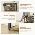 thumbnail image 6 of Entryway Hall Tree Shoe Bench with Storage, for Entryway, Hallway, Retro, 6 of 8