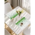 thumbnail image 5 of St. Patrick's Day Placemats Set of 4, Spring Lucky Shamrocks Rustic Leaves Placemats for Dining Table, Place Mats for Kitchen Tabletop, Waterproof Wipeable Dining Table Mats Set, 5 of 9