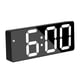 thumbnail image 3 of Reloj despertador digital Oria, pantalla LED grande con función de repetición, puertos de carga USB, 3 brillos ajustables, adecuado para dormitorio y oficina, negro, 3 of 5
