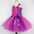 thumbnail image 5 of Disfraz de gato de Cheshire para niña, vestido de princesa de tul para fiesta de carnaval de Halloween, vestido de tutú de gato del País de las Maravillas rosa intenso y morado, ropa para niña, 5 of 5