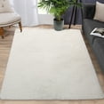 thumbnail image 3 of CAROMIO 4' x 6' Modern Shag Rugs for Living Room Fluffy Soft Area Rug Plush Carpet for Bedroom Indoor Luxury Fuzzy Rug, White, 3 of 5