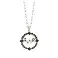 thumbnail image 2 of Miercoles Addams Miércoles Addams Necklace Women's Wednesday Colorful Spider Net Pendant Bead Chain Necklace, 2 of 5
