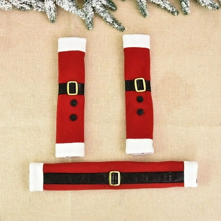 

Christmas Decorations Plush Cloth Refrigerator Handle Gloves Home Decorations Door Handle Gloves Microwave Oven Handle Gloves