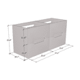 thumbnail image 6 of Estelle 4S 120 Double Sink Floating Bathroom Vanity (48" Width), 6 of 6